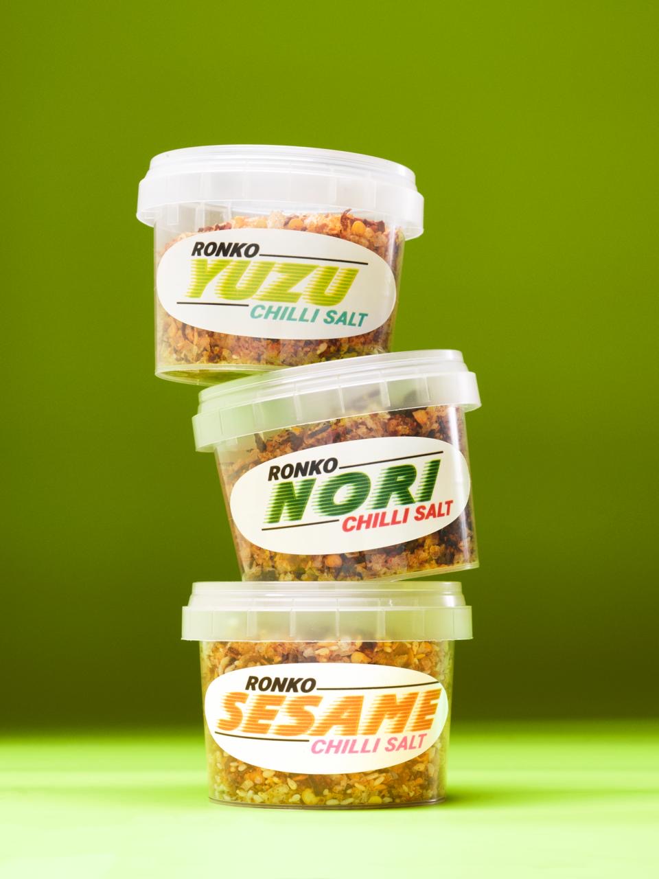Ronko Chilli Salts 3-pack | Sesame, Yuzu en Nori